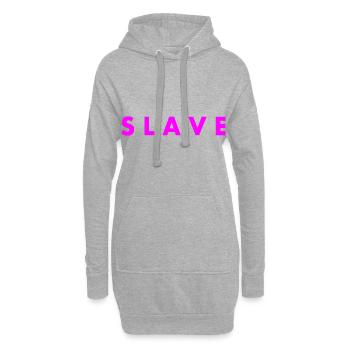 Slave - Hoodie-Kleid - Grau meliert - Vorne