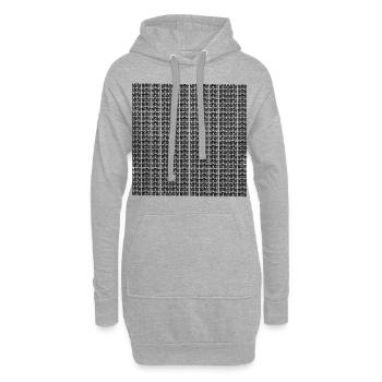 Neuer Stil 24 - Hoodie-Kleid - Grau meliert - Vorne