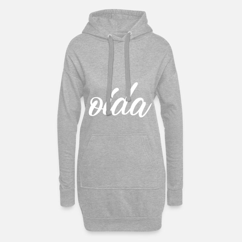 oida - Hoodie-Kleid - Grau meliert