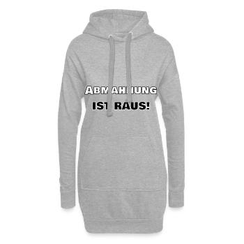 Avertissement est sorti - déclaration d'omission - Sweat-shirt à capuche long Femme - gris chiné - Devant