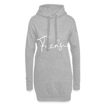 renard - Sweat-shirt à capuche long Femme - gris chiné - Devant