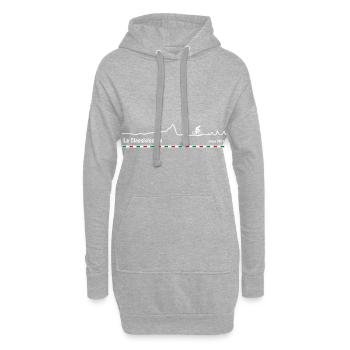Mailand San Remo - Hoodie-Kleid - Grau meliert - Vorne