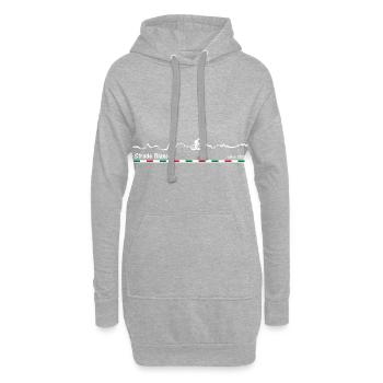 Strade Bianche - Hoodie-Kleid - Grau meliert - Vorne