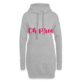 Oh Plies - Sweat-shirt à capuche long Femme - gris chiné - Devant