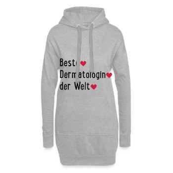 bestedermaderwelt - Hoodie-Kleid - Grau meliert - Vorne