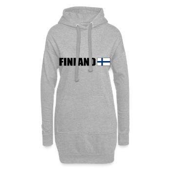 Finland - Sweat-shirt à capuche long Femme - gris chiné - Devant