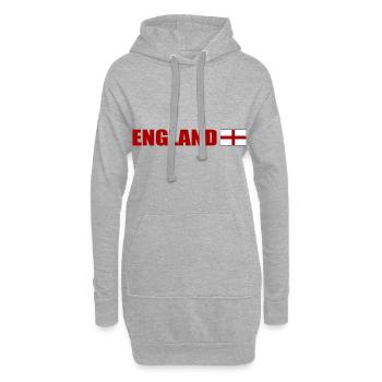 angleterre - Sweat-shirt à capuche long Femme - gris chiné - Devant