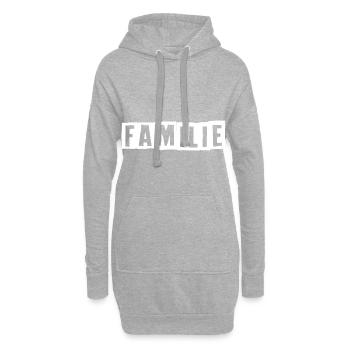 Familie - Hoodie-Kleid - Grau meliert - Vorne