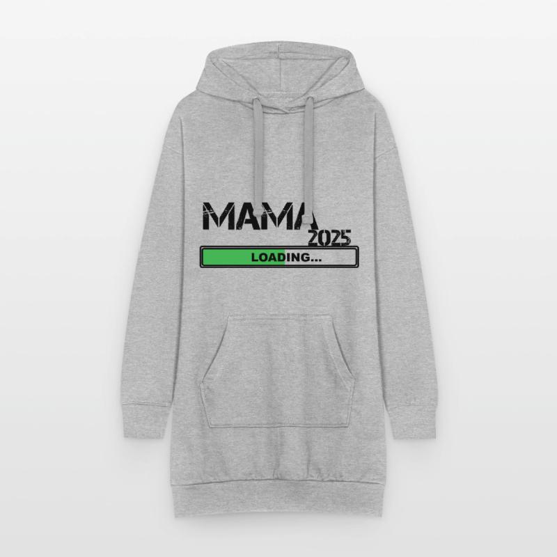 Ich werde 2025 Mutter Werdende Mutter loading 2025 Hoodie-Kleid