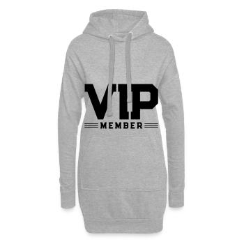 Membre de l'équipe VIP - Sweat-shirt à capuche long Femme - gris chiné - Devant