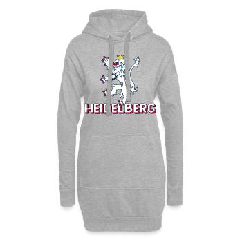 Heidelberg Löwe Deutschland - Helles Vintage - Hoodie-Kleid - Grau meliert - Vorne