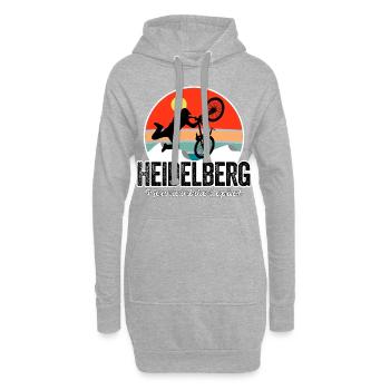 Heidelberg Mountainbike Capital - Dark Vintage - Sweat-shirt à capuche long Femme - gris chiné - Devant