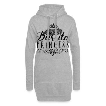 Cheat Day Burrito Burger Restauration rapide Pizza - Sweat-shirt à capuche long Femme - gris chiné - Devant
