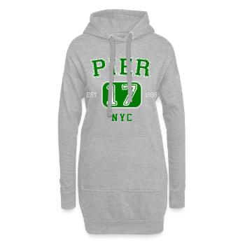 Pier 17 Geschenk Athletic Design Geschenk - Hoodie-Kleid - Grau meliert - Vorne