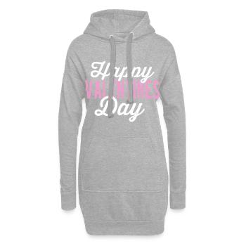 Joyeuse Saint-Valentin Cadeau de Saint-Valentin Amour - Sweat-shirt à capuche long Femme - gris chiné - Devant