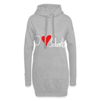I love Schorle2 - Hoodie-Kleid - Grau meliert - Vorne