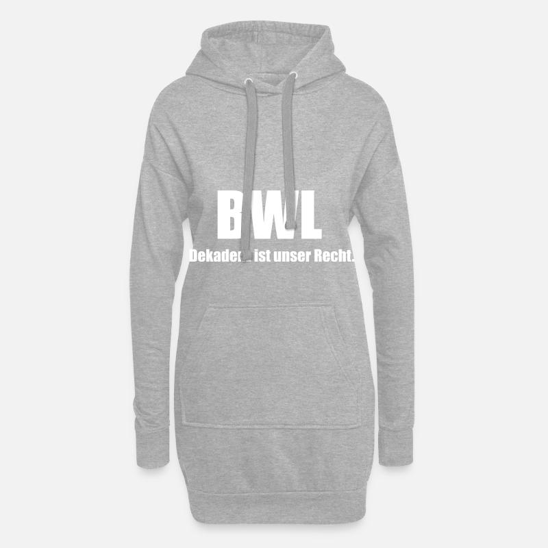 Dekadenz BWL - Hoodie-Kleid - Grau meliert