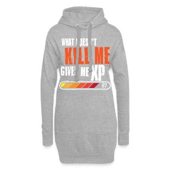 Gamer - Hoodie-Kleid - Grau meliert - Vorne