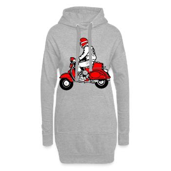 Roller Moped - Hoodie-Kleid - Grau meliert - Vorne