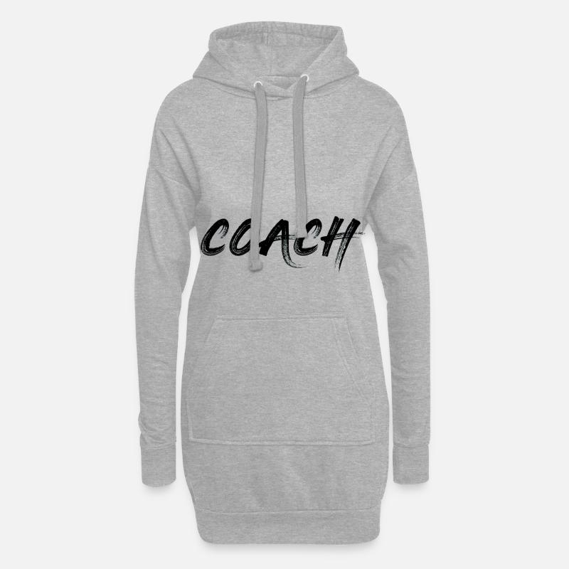 Coach - Hoodie-Kleid - Grau meliert