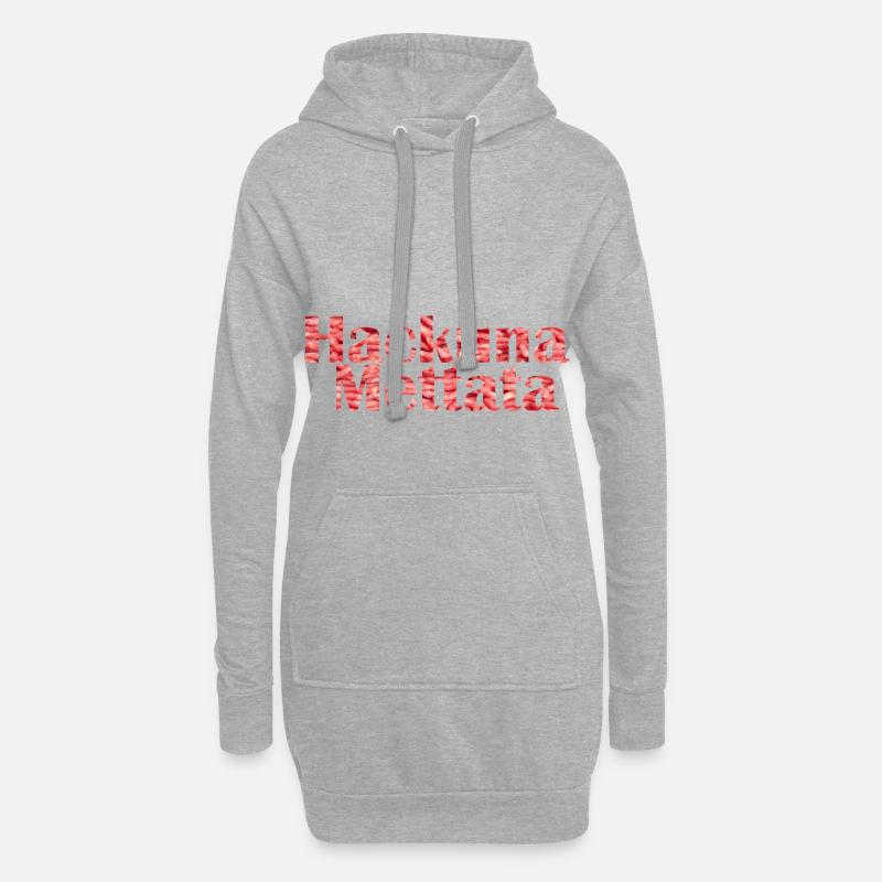 Hack Mett - Hoodie Dress - heather grey