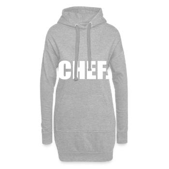 Chef cadeau best-seller indépendant - Sweat-shirt à capuche long Femme - gris chiné - Devant