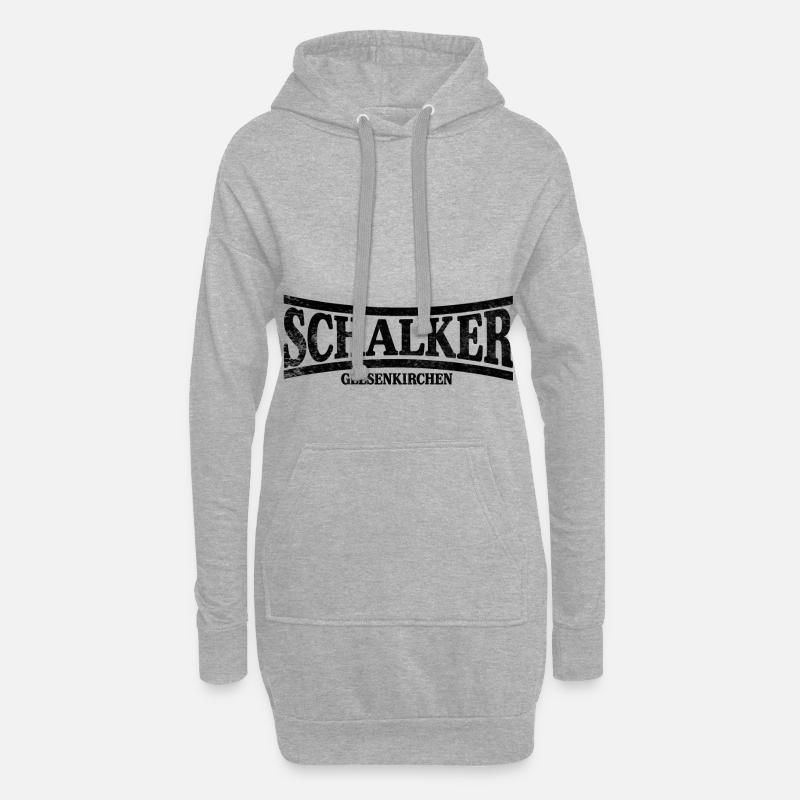 Schalker Gelsenkirchen - Hoodie-Kleid - Grau meliert
