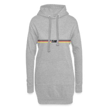 germany team - Hoodie-Kleid - Grau meliert - Vorne