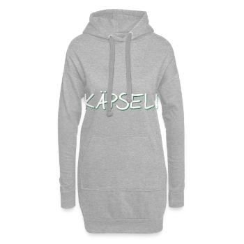Badische Sprüche > Käpseli - Hoodie-Kleid - Grau meliert - Vorne