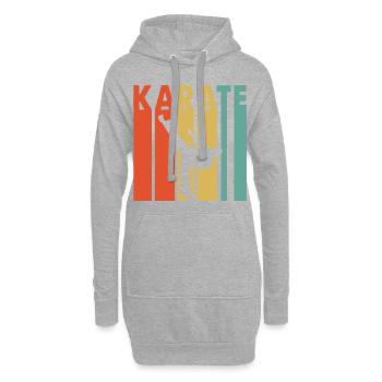 Karate - Hoodie-Kleid - Grau meliert - Vorne
