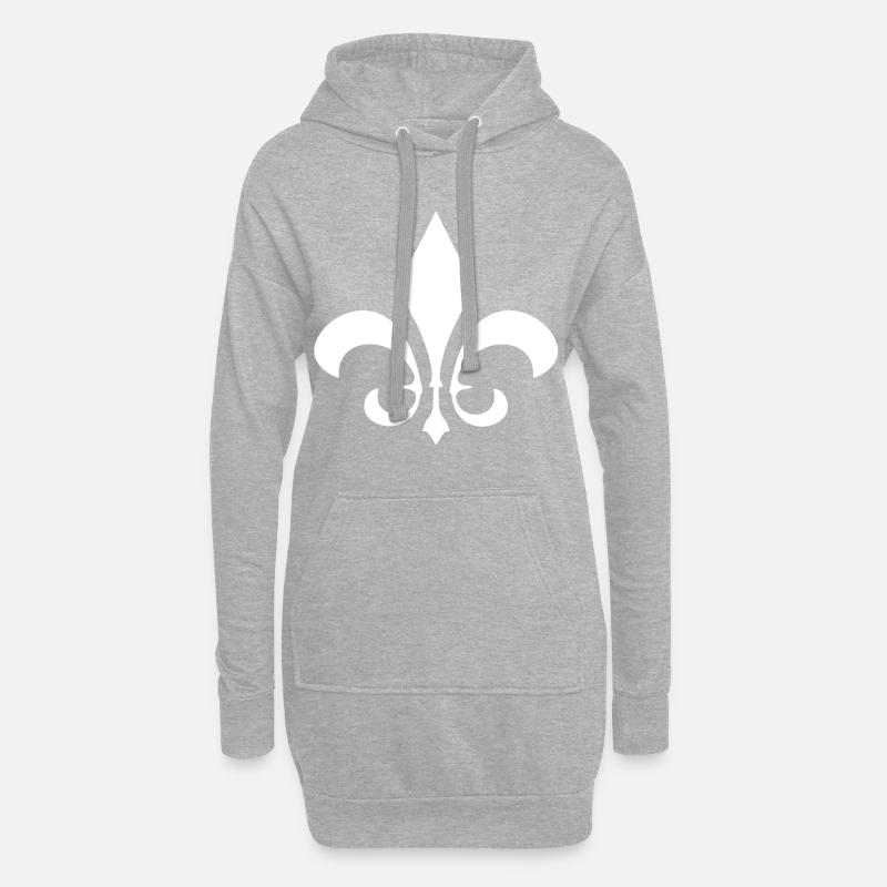 Lilie - Hoodie-Kleid - Grau meliert