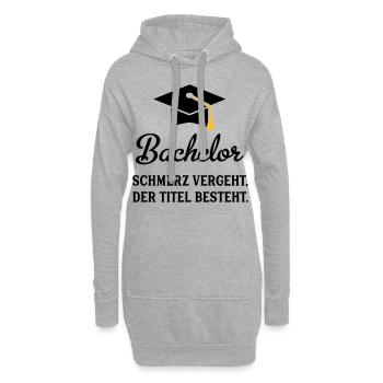 bachelor - Hoodie-Kleid - Grau meliert - Vorne