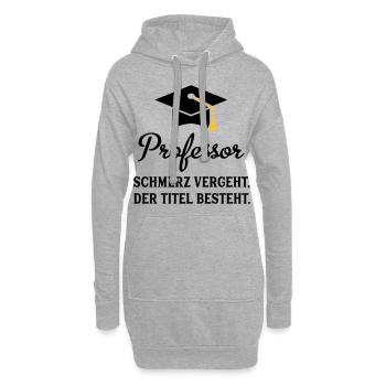 professor - Hoodie-Kleid - Grau meliert - Vorne