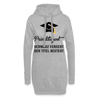 PD - Hoodie-Kleid - Grau meliert - Vorne