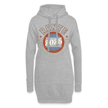 Pension 2025 Pour ce t-shirt, j’ai dû payer pendant longtemps - Sweat-shirt à capuche long Femme - gris chiné - Devant