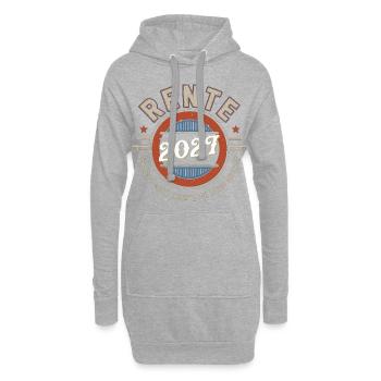 Rente 2027 Für Dieses Shirt Musste Ich Lange - Hoodie-Kleid - Grau meliert - Vorne