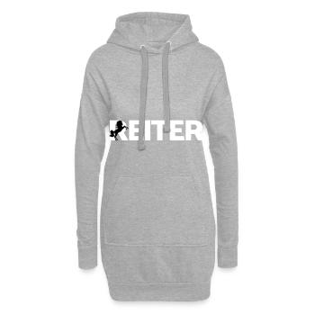 Reiter - Hoodie-Kleid - Grau meliert - Vorne