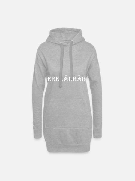Erklärbär - Für Lehrer, Trainer und Zocker Lehren - Hoodie-Kleid - Grau meliert