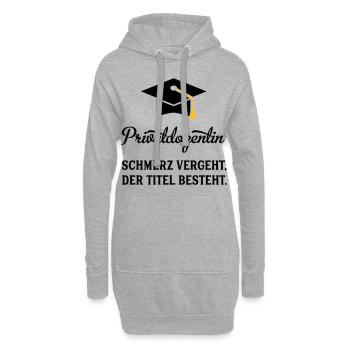 PDin - Hoodie-Kleid - Grau meliert - Vorne