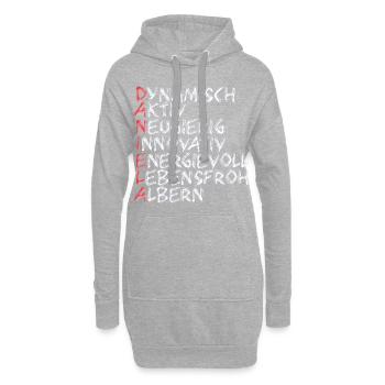 Daniela - Hoodie-Kleid - Grau meliert - Vorne