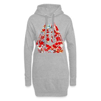 anker e 251 - Hoodie-Kleid - Grau meliert - Vorne