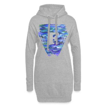 Triangle E 103 F - Sweat-shirt à capuche long Femme - gris chiné - Devant