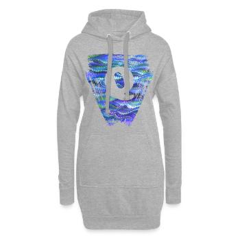 Triangle E 103 Q - Sweat-shirt à capuche long Femme - gris chiné - Devant