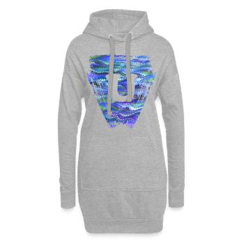 Triangle E 103 U - Sweat-shirt à capuche long Femme - gris chiné - Devant