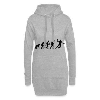 Evolution Handball - Hoodie-Kleid - Grau meliert - Vorne