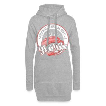 Wurst - Hoodie-Kleid - Grau meliert - Vorne
