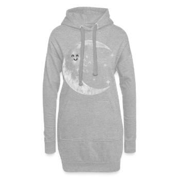 Mond - Hoodie-Kleid - Grau meliert - Vorne