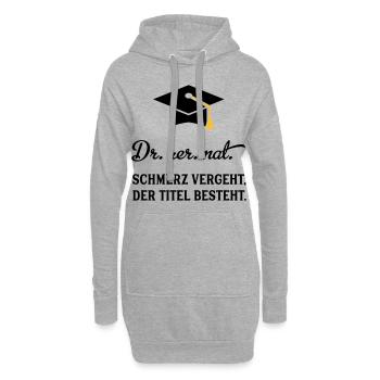 drrernat - Hoodie-Kleid - Grau meliert - Vorne
