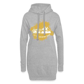 Camper Camping Camping Or - Sweat-shirt à capuche long Femme - gris chiné - Devant