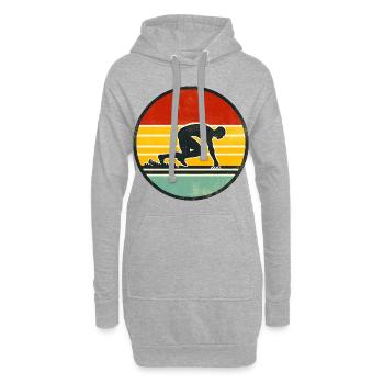 Sprinter - Athlétisme 2 - Sweat-shirt à capuche long Femme - gris chiné - Devant